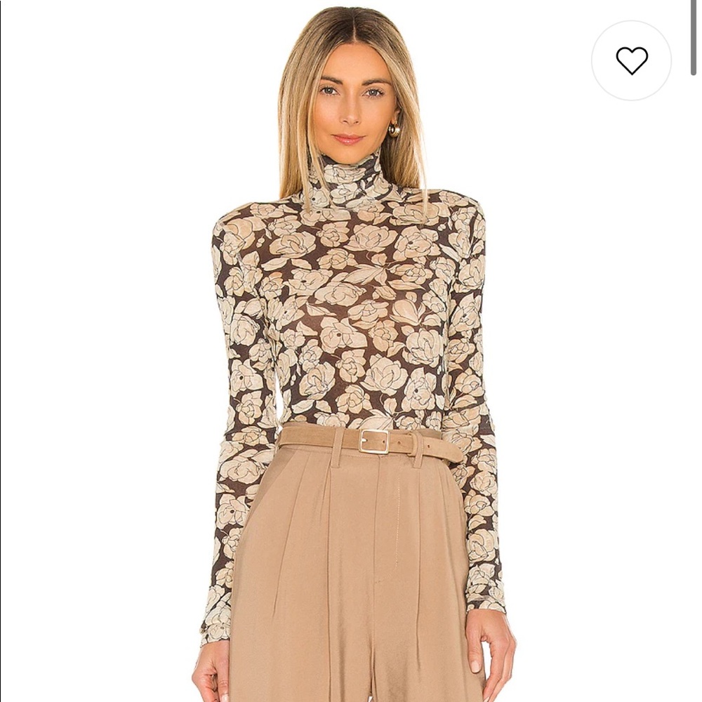 Nanushka Harri Turtleneck Top in Porcelain Rose